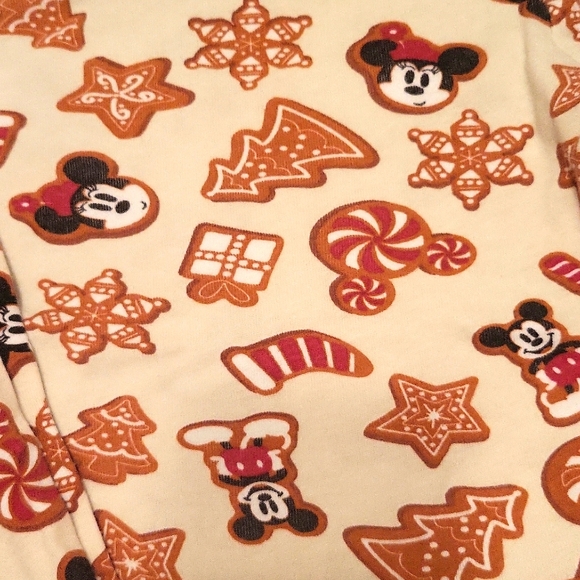 Disney Mickey & Minnie holiday theme snug fitting two piece pajama set - Picture 3 of 3